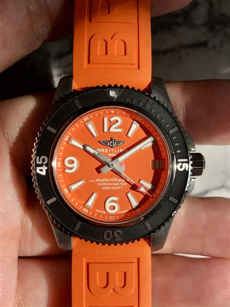 breitling superocean 36mm|Breitling Superocean 36 orange.